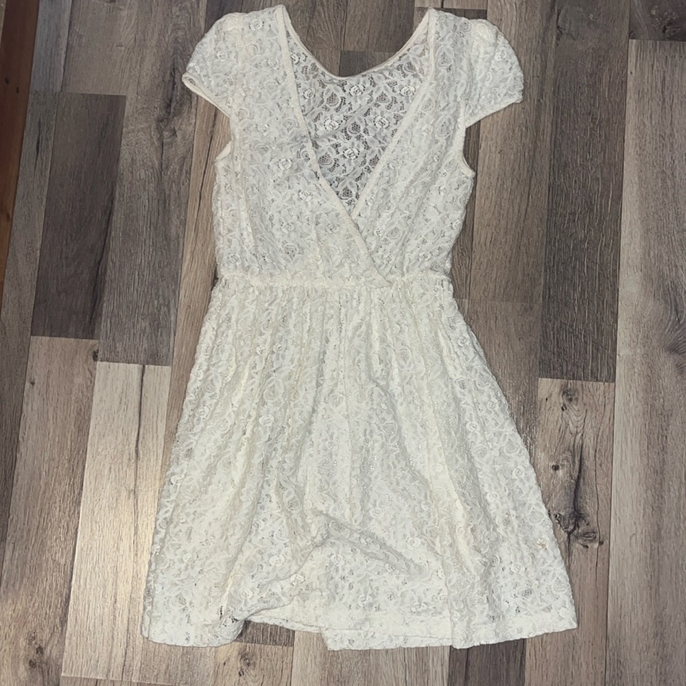 ZARA lace coverup dress🤍